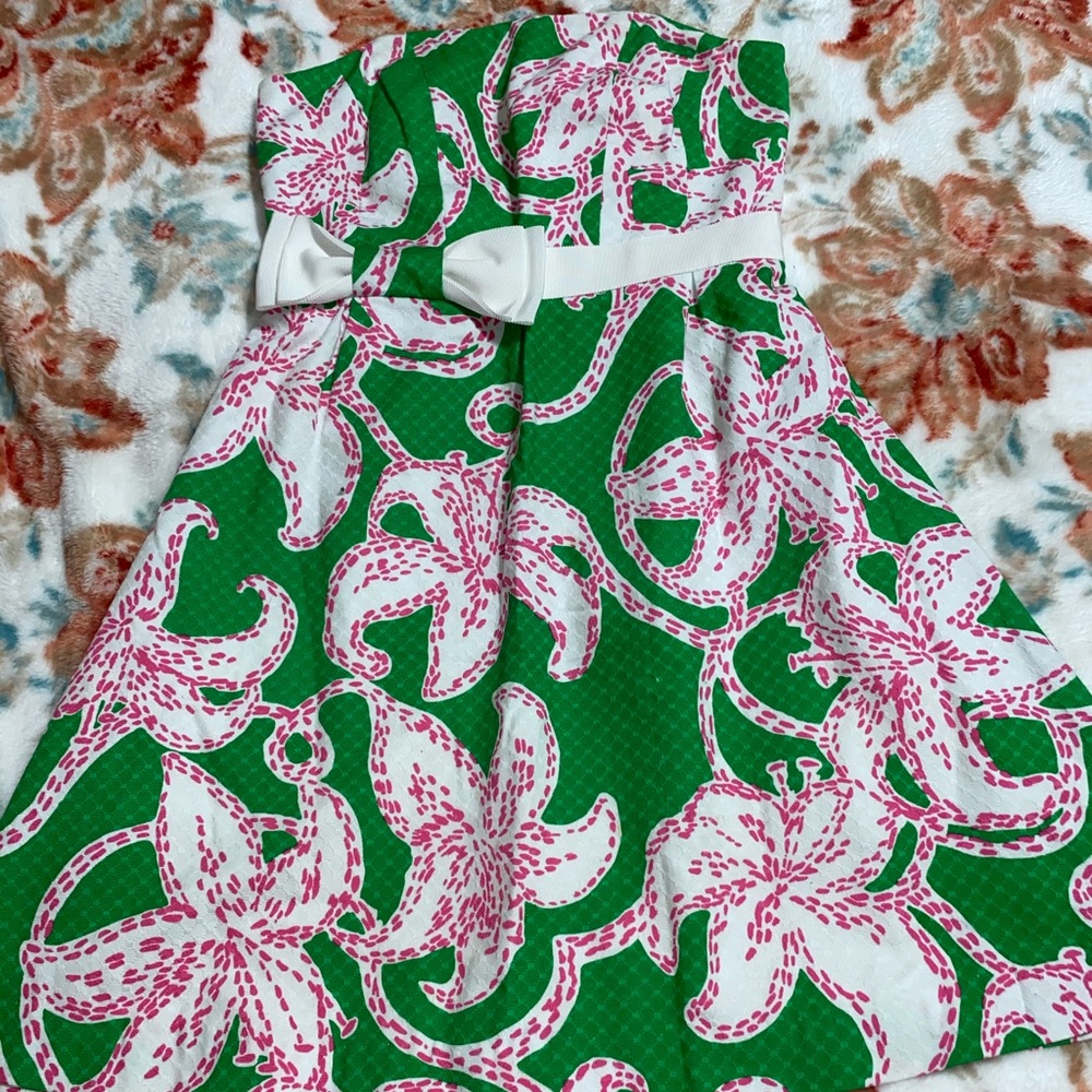 Lilly Pulitzer Strapless Amberly Dress size 2